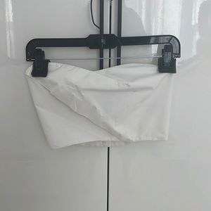 Babaton white cotton tube top